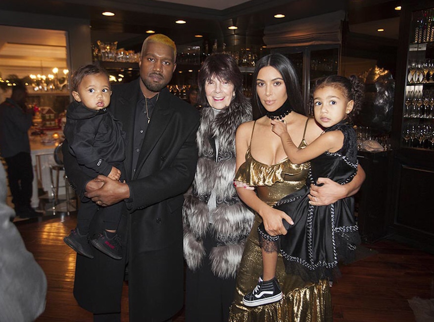 Kanye West, Kim Kardashian, Saint, North